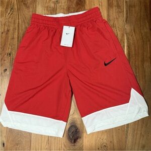 Nike Men's Dri-Fit Shorts in Red and White, Size S, NWT